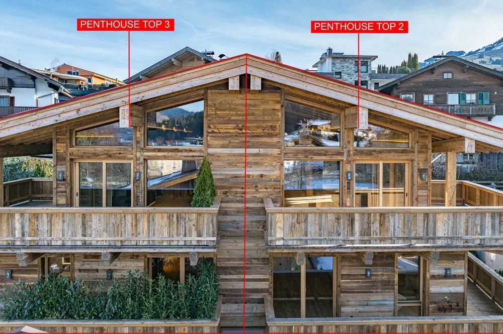 KITZIMMO-Luxus-Neubau-Penthouse in Toplage kaufen - Immobilien Kirchberg.