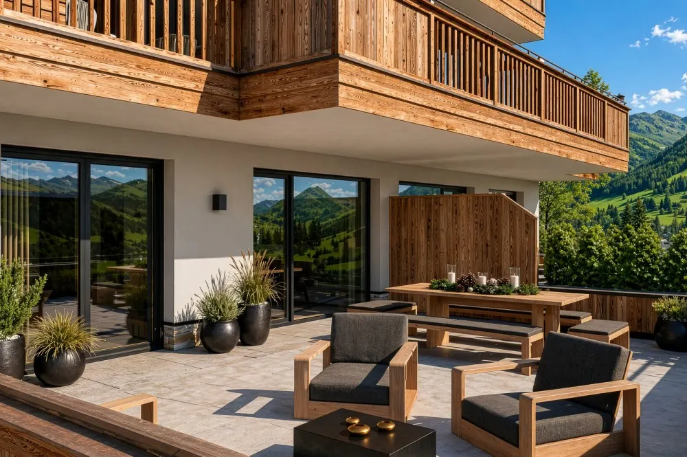 KITZIMMO-Luxuswohnungen in Top-Sonnen-Ruhelage kaufen - Immobilien Kirchberg.