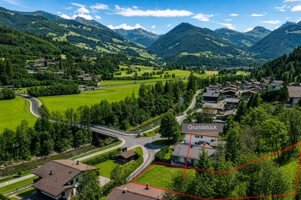 KITZIMMO-Grundstück mit Baugenehmigung für 3-Luxuswohnungen - Immobilien Kitzbühel.-10