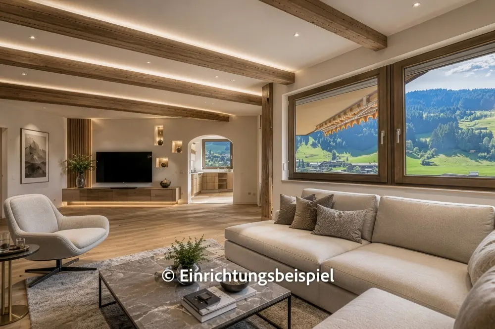 KITZIMMO-4-Zimmerwohnung mit traumhaftem Ausblick in sonniger Ruhelage - Immobilien Jochberg.