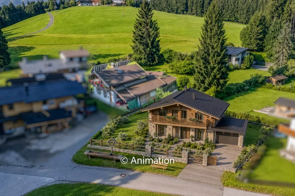 KITZIMMO-Grundstück mit Baugenehmigung für ein exklusives Chalet - Immobilien Oberndorf.