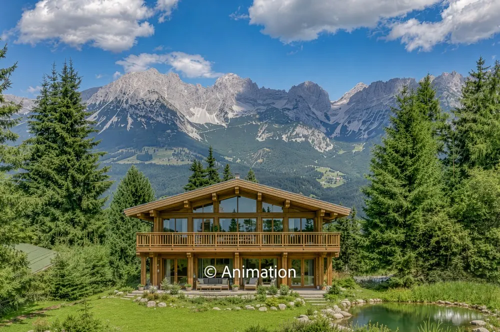 KITZIMMO-Freizeitwohnsitz mit unverbautem Kaiserblick - Ski in / Ski out - Immobilien Ellmau.