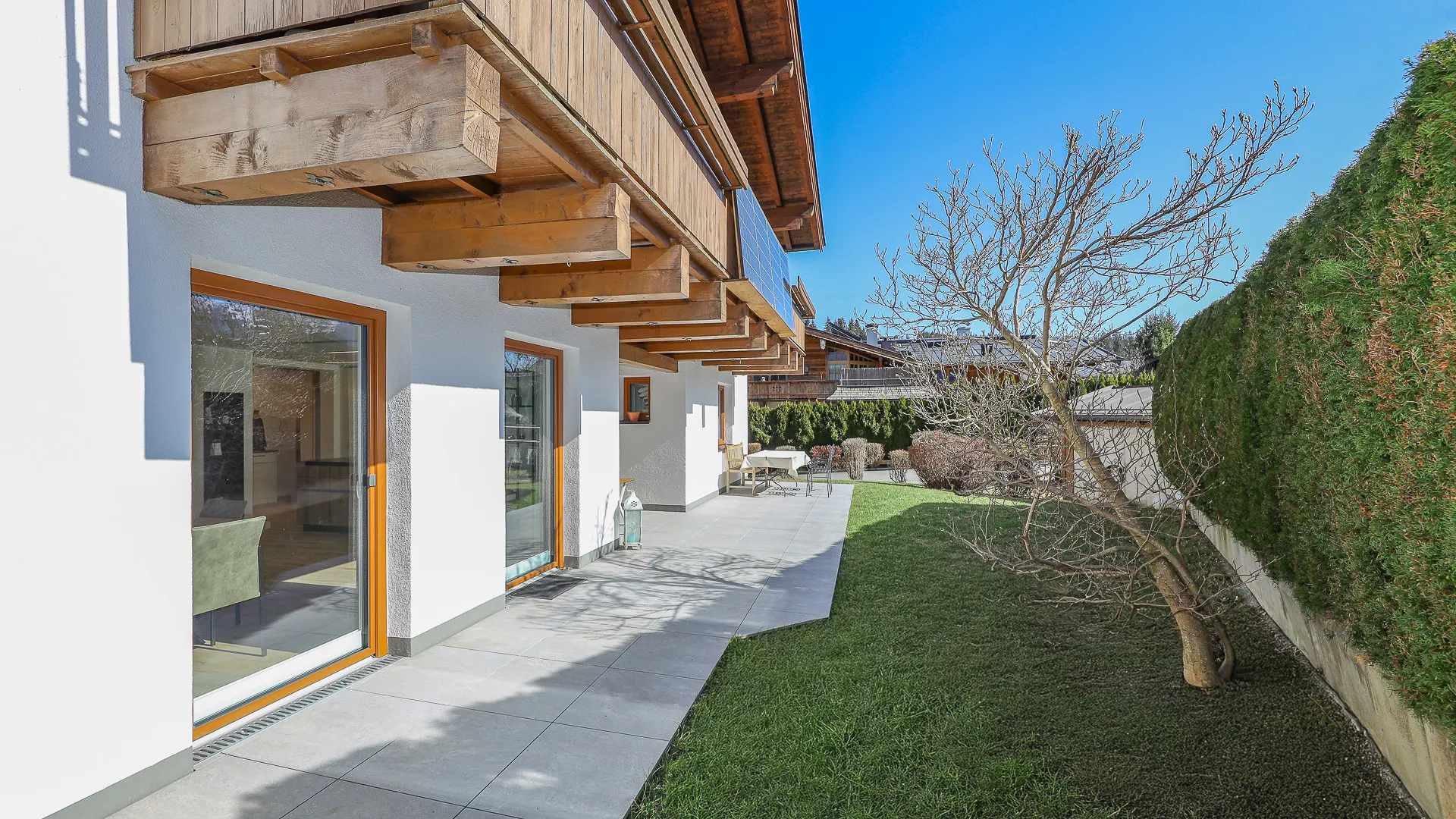 KITZIMMO-Exklusive Gartenwohnung in sonniger Ruhelage - Immobilien Reith bei Kitzbühel.
