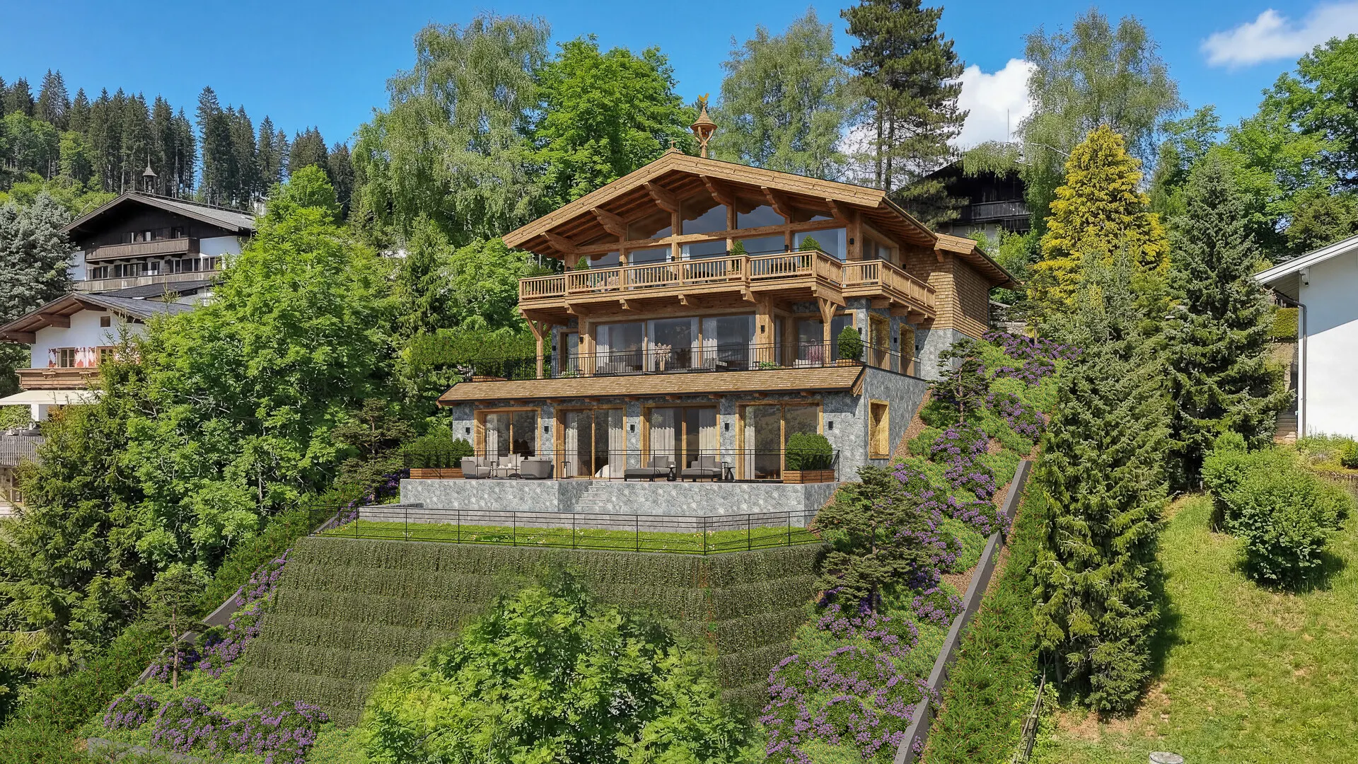 KITZIMMO-Luxusvilla in einzigartiger Toplage am Lebenberg kaufen - Immobilien Kitzbühel.-10