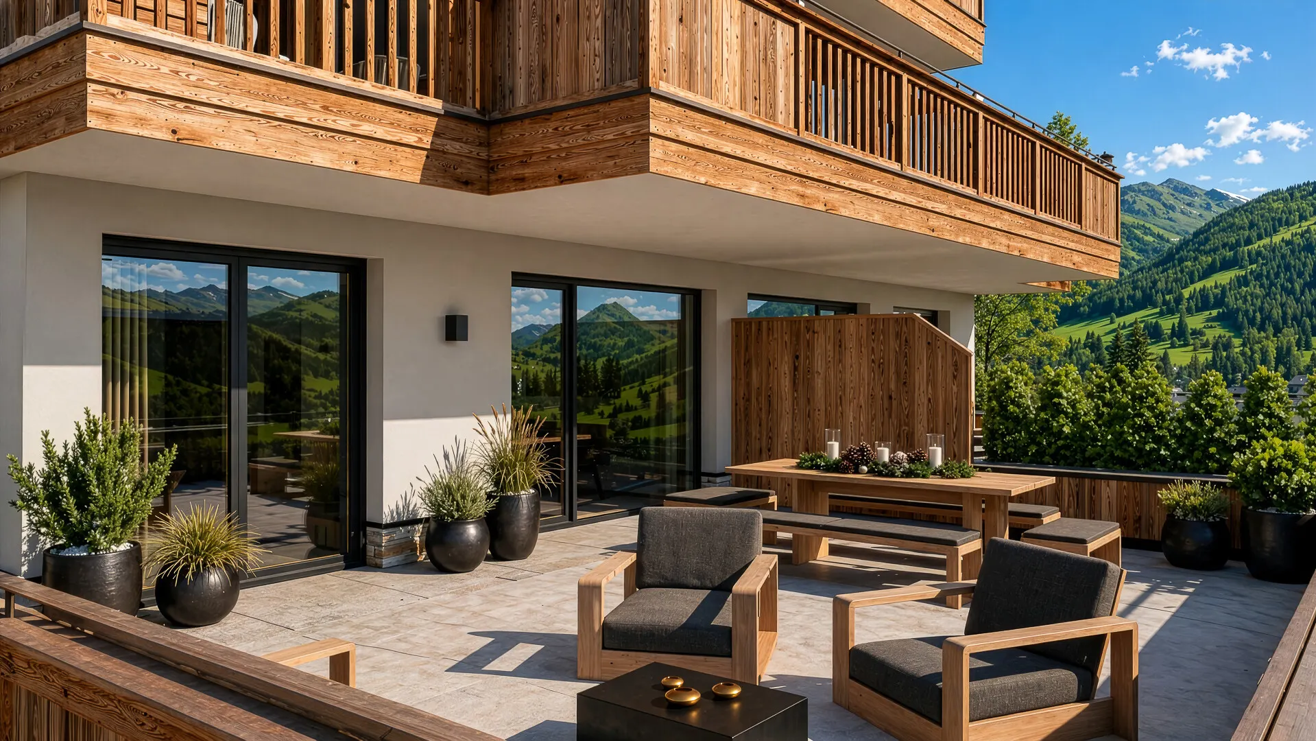 KITZIMMO-Luxuswohnungen in Top-Sonnen-Ruhelage kaufen - Immobilien Kirchberg.