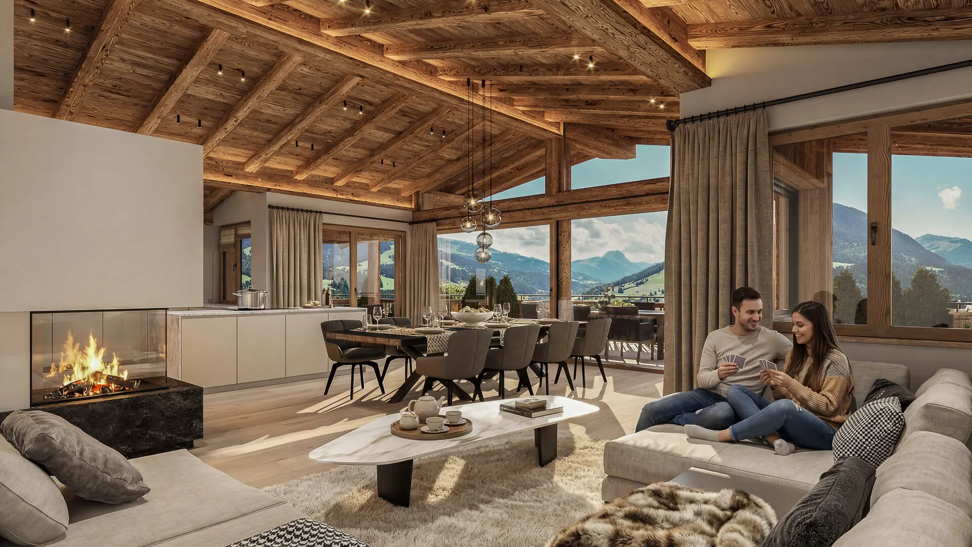 KITZIMMO-Luxuswohnungen in Top-Sonnen-Ruhelage kaufen - Immobilien Kirchberg.