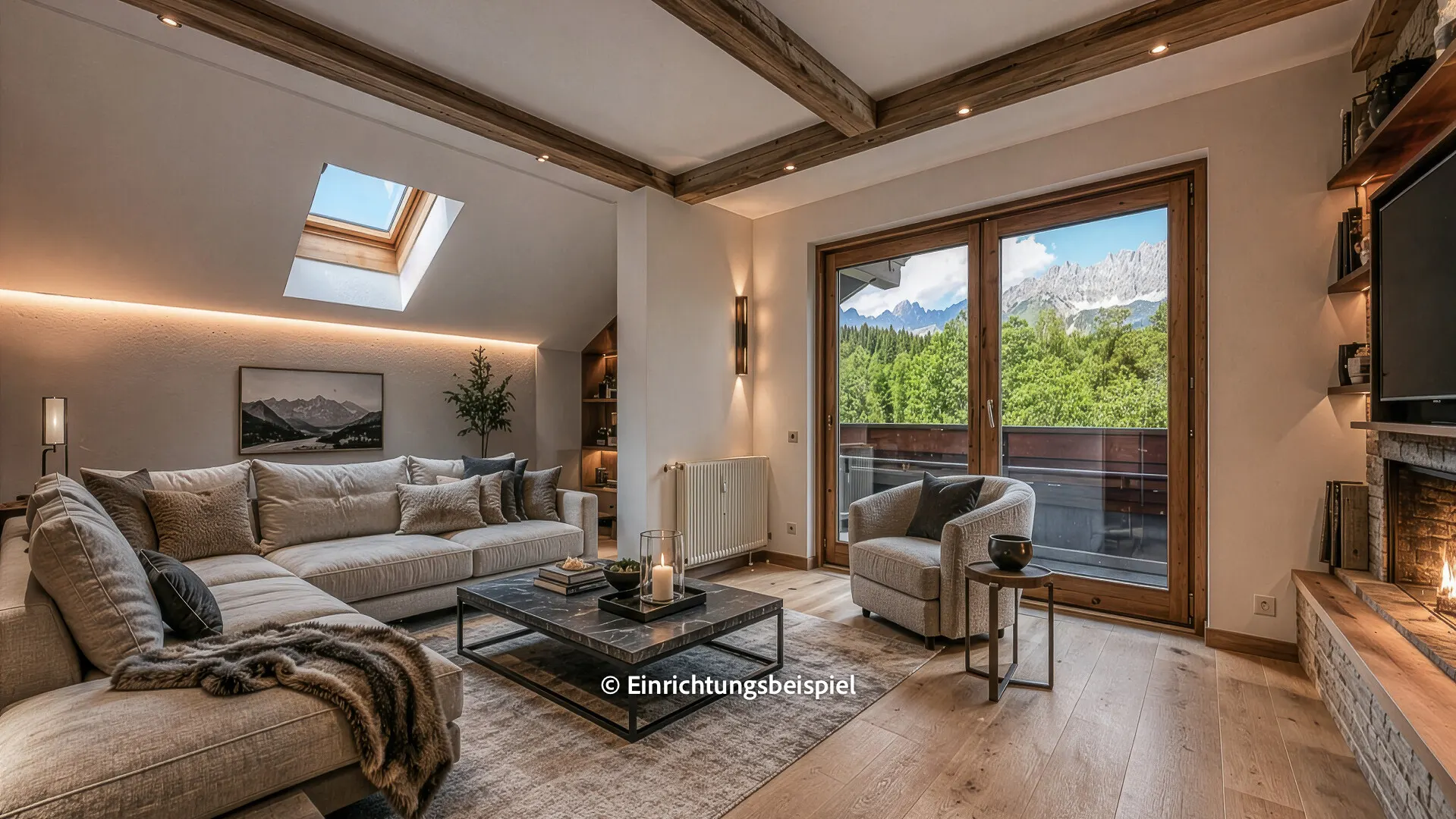KITZIMMO-Dachgeschosswohnung in Ruhelage mit Kaiserblick kaufen - Immobilien Oberndorf.