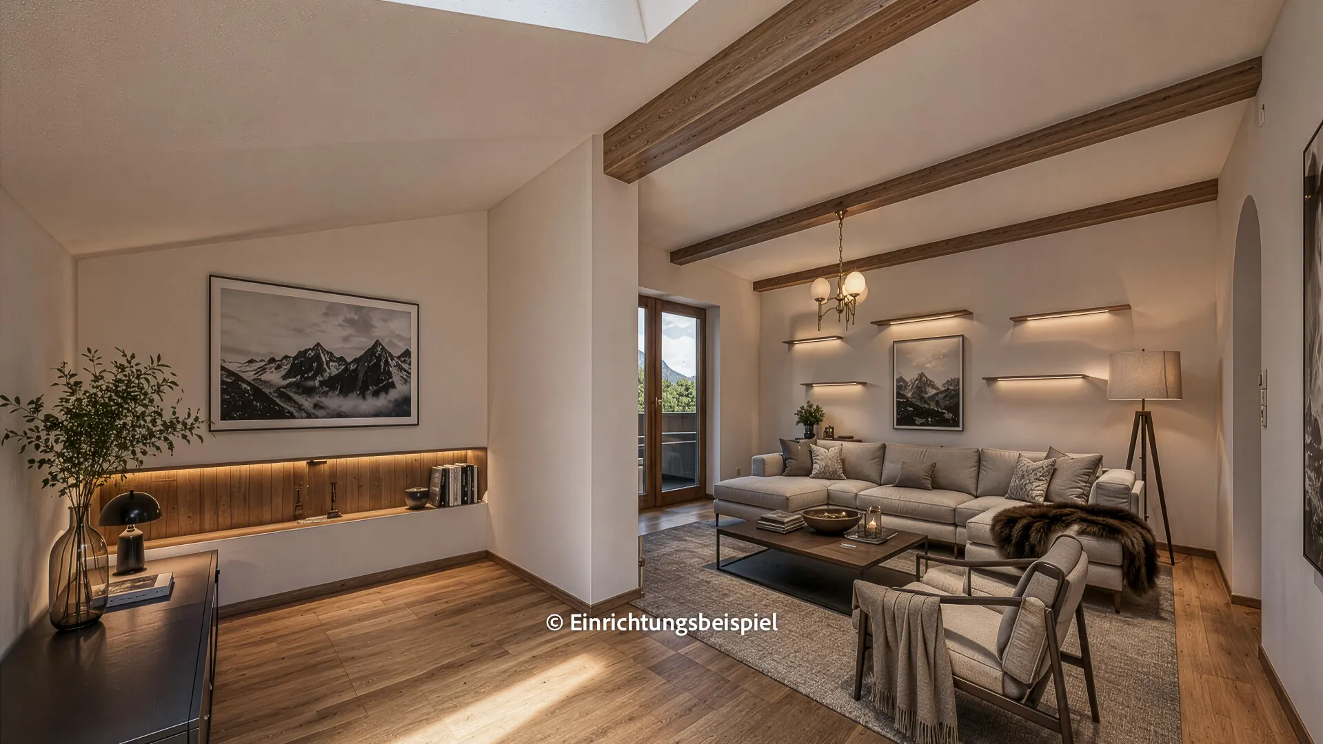KITZIMMO-Dachgeschosswohnung in Ruhelage mit Kaiserblick kaufen - Immobilien Oberndorf.