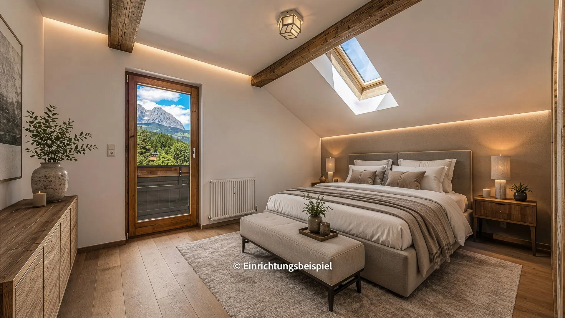 KITZIMMO-Dachgeschosswohnung in Ruhelage mit Kaiserblick kaufen - Immobilien Oberndorf.