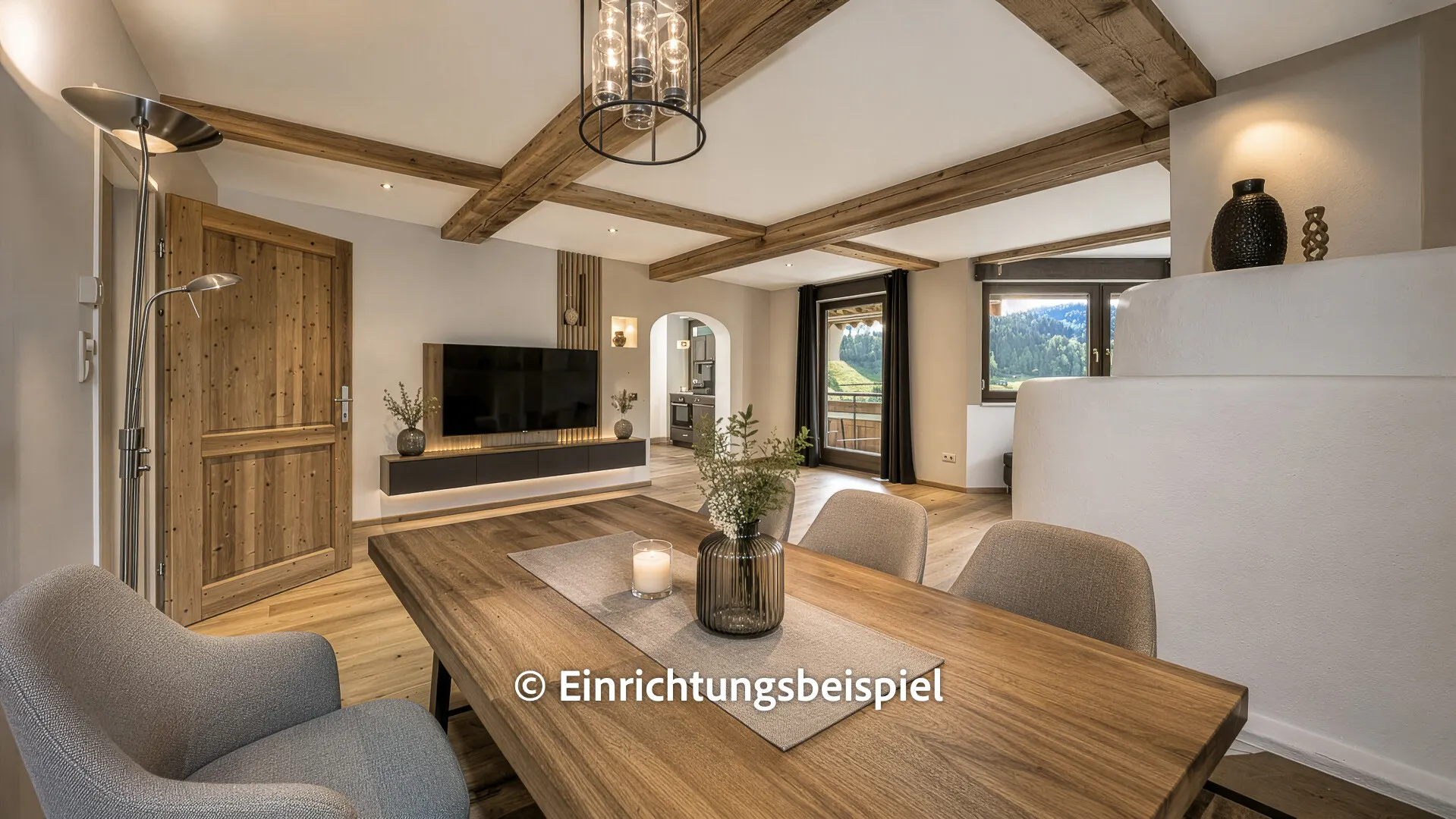 KITZIMMO-4-Zimmerwohnung mit traumhaftem Ausblick in sonniger Ruhelage - Immobilien Jochberg.