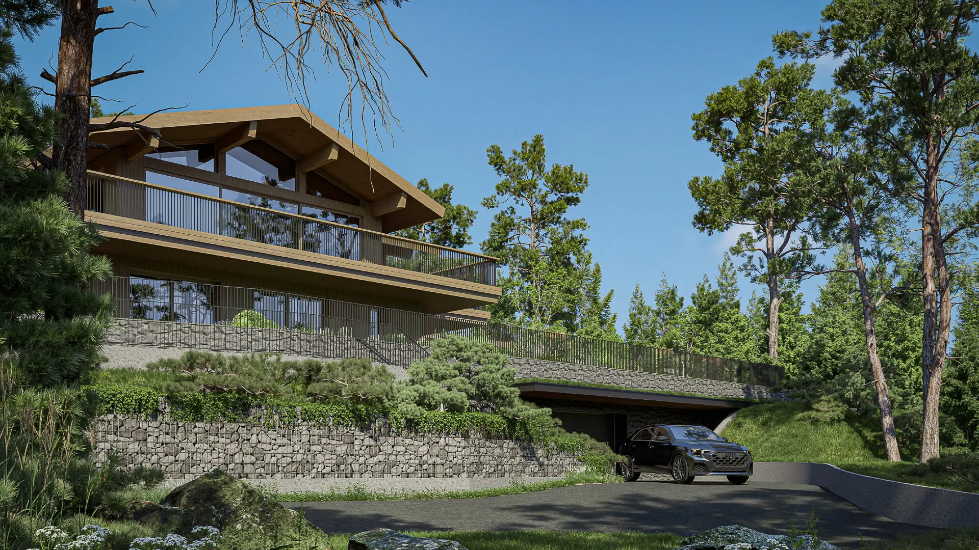KITZIMMO-Exklusives Grundstück mit genehmigter Luxusvilla - Immobilien Kitzbühel.